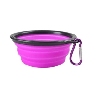 Portable Pet Food Bowl Durable TPR Bowl Cat and Dog Food Pet Silicone Collapsibl