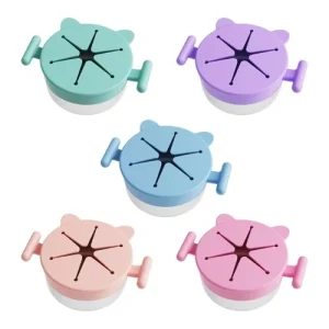 Spill Proof Stainless Steel Snacks Bowl Cup with Silicone Lid for Toddlers Kids