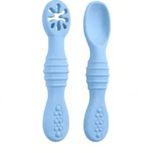2-Piece Baby Silicone Feeding Spoon Set –UK