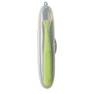 Baby Soft Silicone Spoon with Storage Box Candy Color Spoon Children